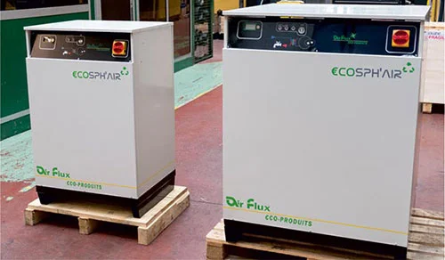 Recover waste heat from air compressors