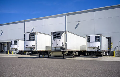 a part of the cold chain - transport refrigeration