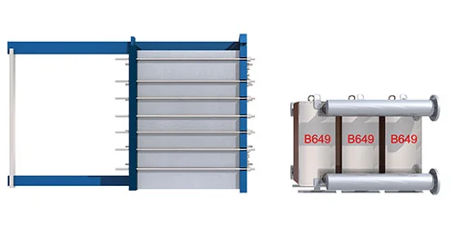 Highly efficient brazed plate heat exchangers
