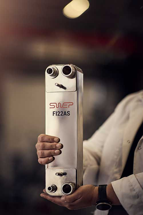 CO2-reduced steel brazed plate heat exchangers