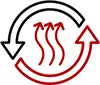 Increased heat recovery potential